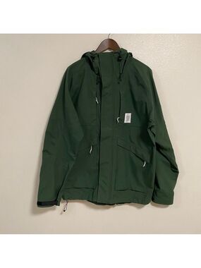 Topo Designs Jacket Men's Size Large Green Mountain Parka Full zip Parka Jacket